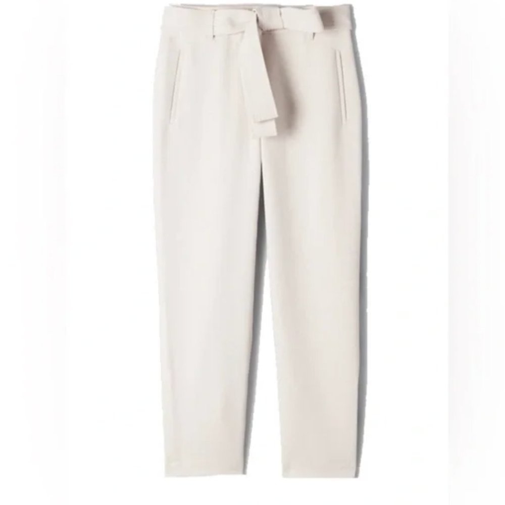 NWT Aritzia Wilfred - Tie Front Pant (Bone) - Size 2